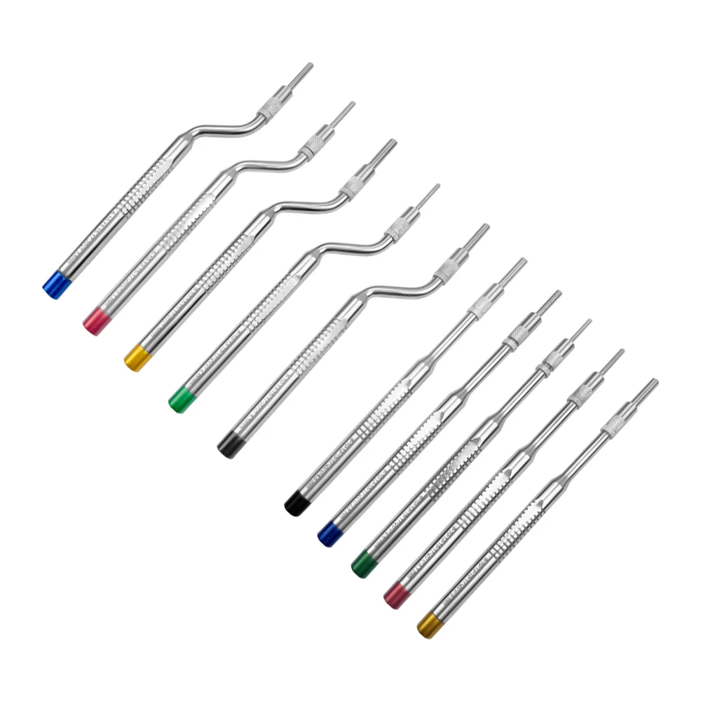 5pcs/set Dentistry Maxillary Sinus Lifting Dental Implant Osteotome Instruments Dentist Tooth Extraction Tools Straight Bended