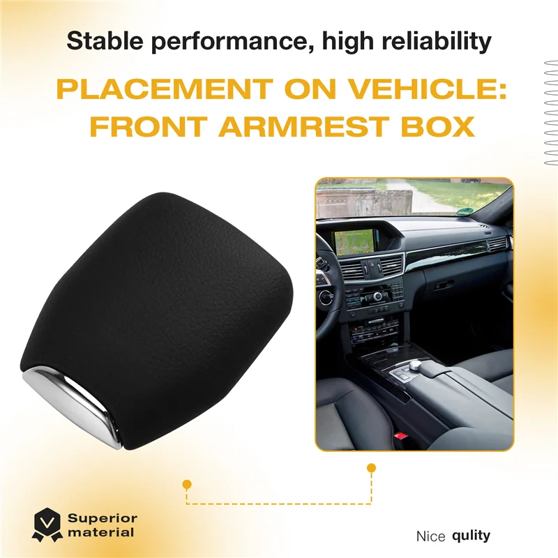

For Mercedes-Benz E-Class W212 10-16 Armrest Storage Box Button Cover A2126803407 Center Console Armrest Box Lid Cover-Boom
