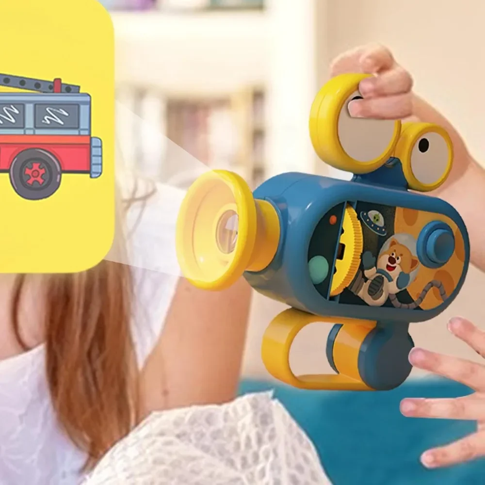 Brinquedo do bebê projetor educacional brinquedos da criança crianças brinquedo lanterna projetor para meninas meninos com multi-temático animal para a hora de dormir