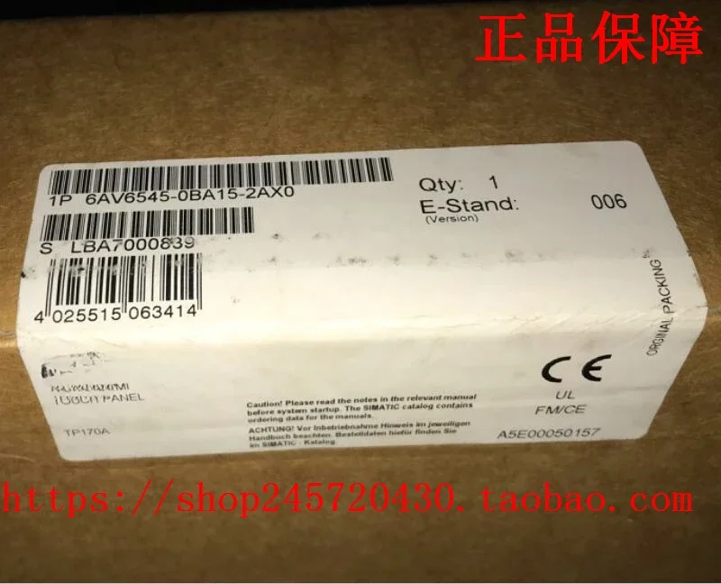 

2025 6AV6545-0BA15-2AX0 Touch Screen SIMATIC TP170A