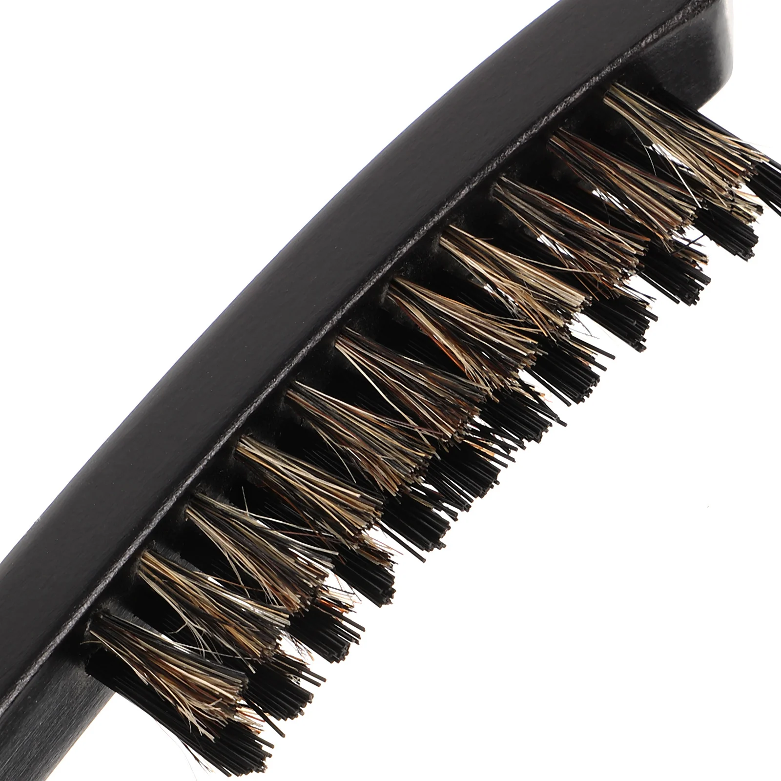 

Pig Bristle Brush Wooden Handle Smoothing and Styling Comb for Slick Back Hair Fine Or Curly Hair Types Portable Detangling Tool