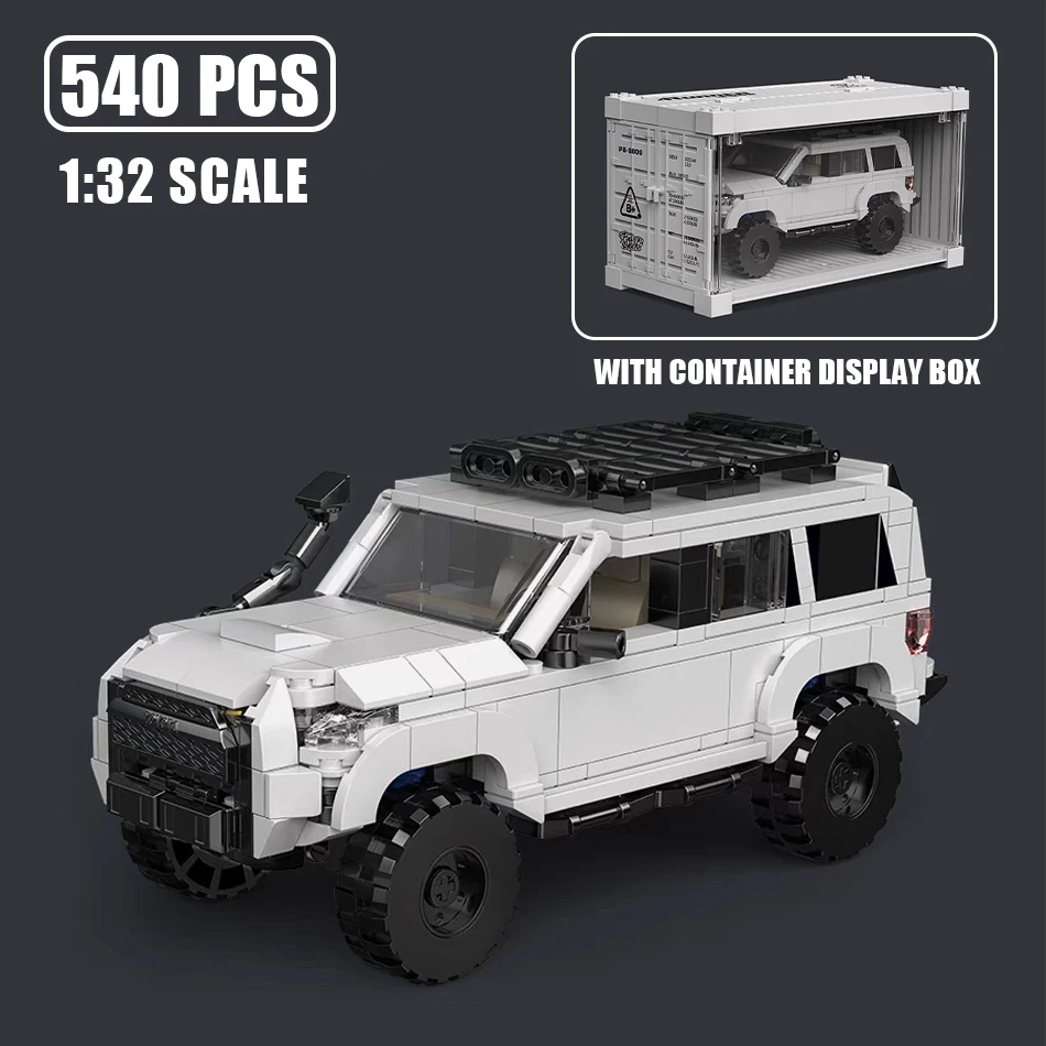 For Runner MOC Off Road SUV Vehicle Building Blocks Car Model Bricks with Display Box Speed Champion Racer Garage Toys Kids Gift