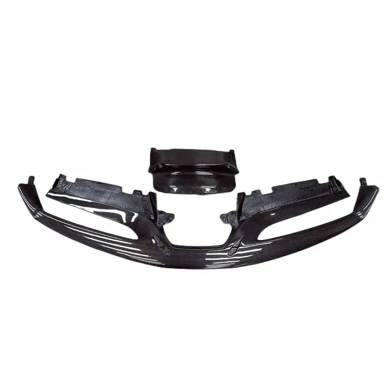 High Quality Type C Carbon Fiber Front Bumper Edge Lip for Ferrari 488 GTB Spider 2015-2018 Body Kit Rear Diffuser