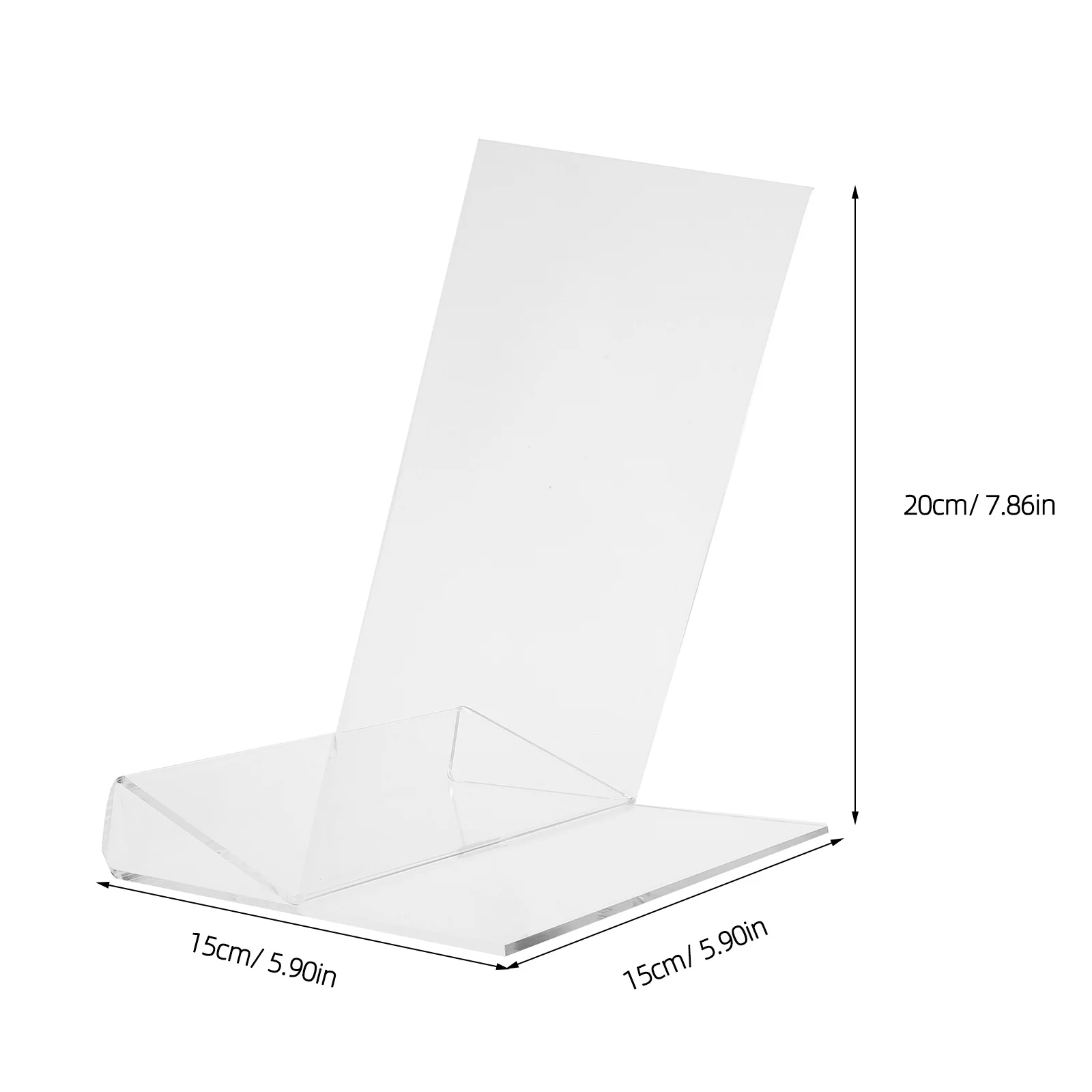 Soporte de tapa de caja de rompecabezas con deflector, soporte acrílico en forma de L para tablero de exhibición de rompecabezas, soporte de lectura, marco de soporte para estante de libros