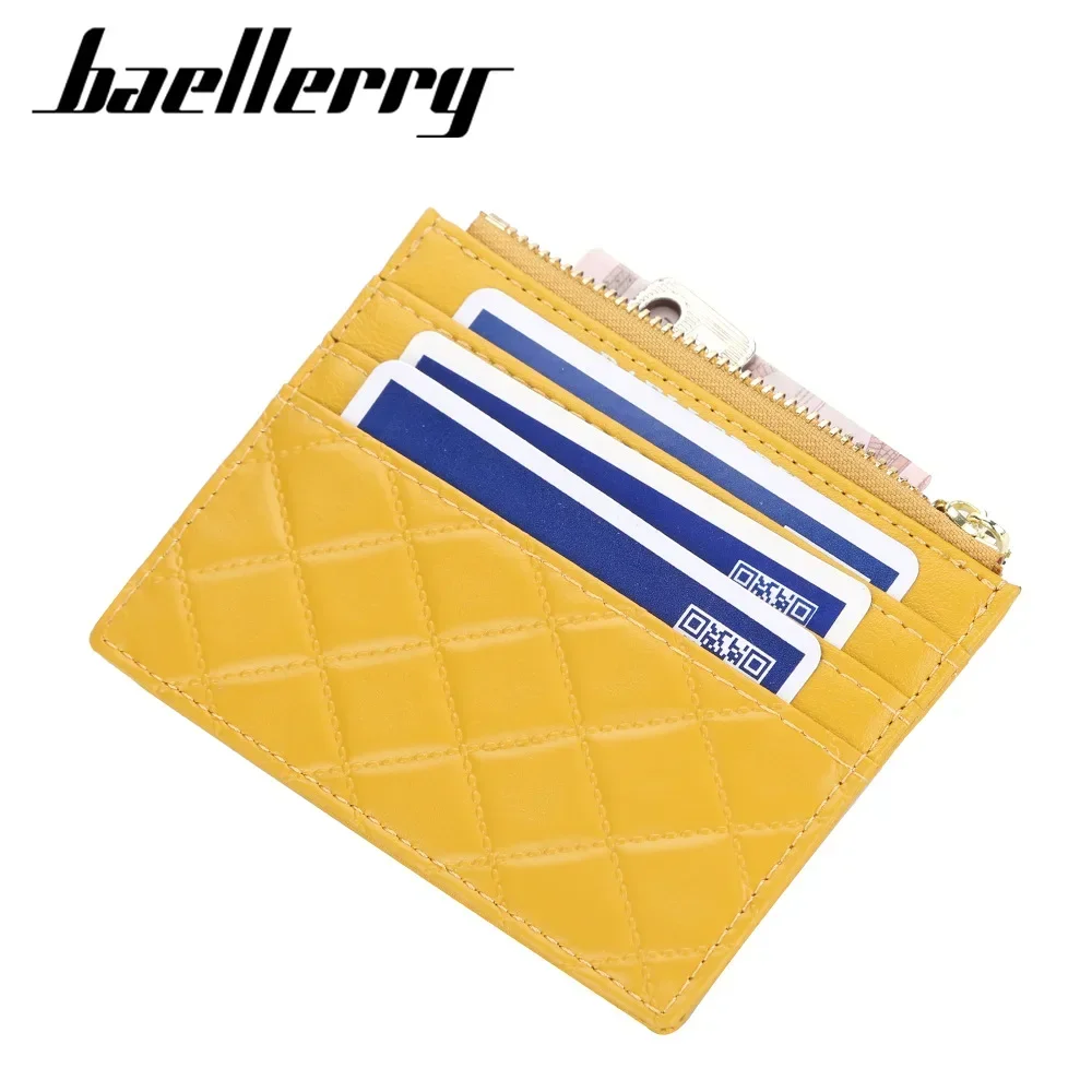 Baellerry New Mini Women Wallet Slim Zipper PU Leather Fashion Small Female Cute Purse Credit Card Holder For Ladies