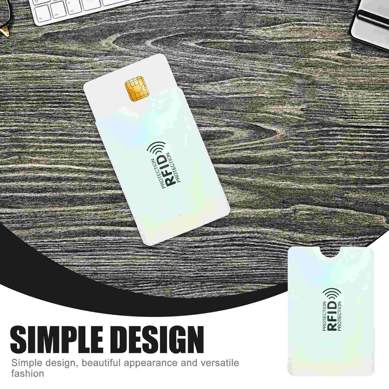 10 Pcs Anti Aluminum Holder Badge Shielding Sleeves Prevent Scanning Degaussing Slim Lightweight Reusable