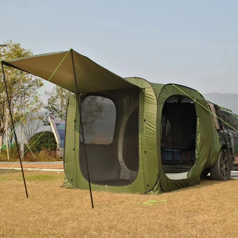

Outdoor Camping Car Rear Tent Pop-up SUV Car Taiate Extension Large Family Waterproof Automatic Build