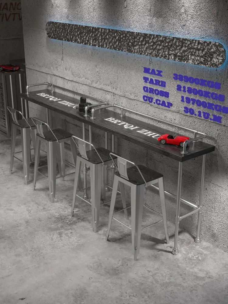 

Milk tea shop tables and chairs against the wall, narrow tables, long tables, bars, high legged tables, balconies table