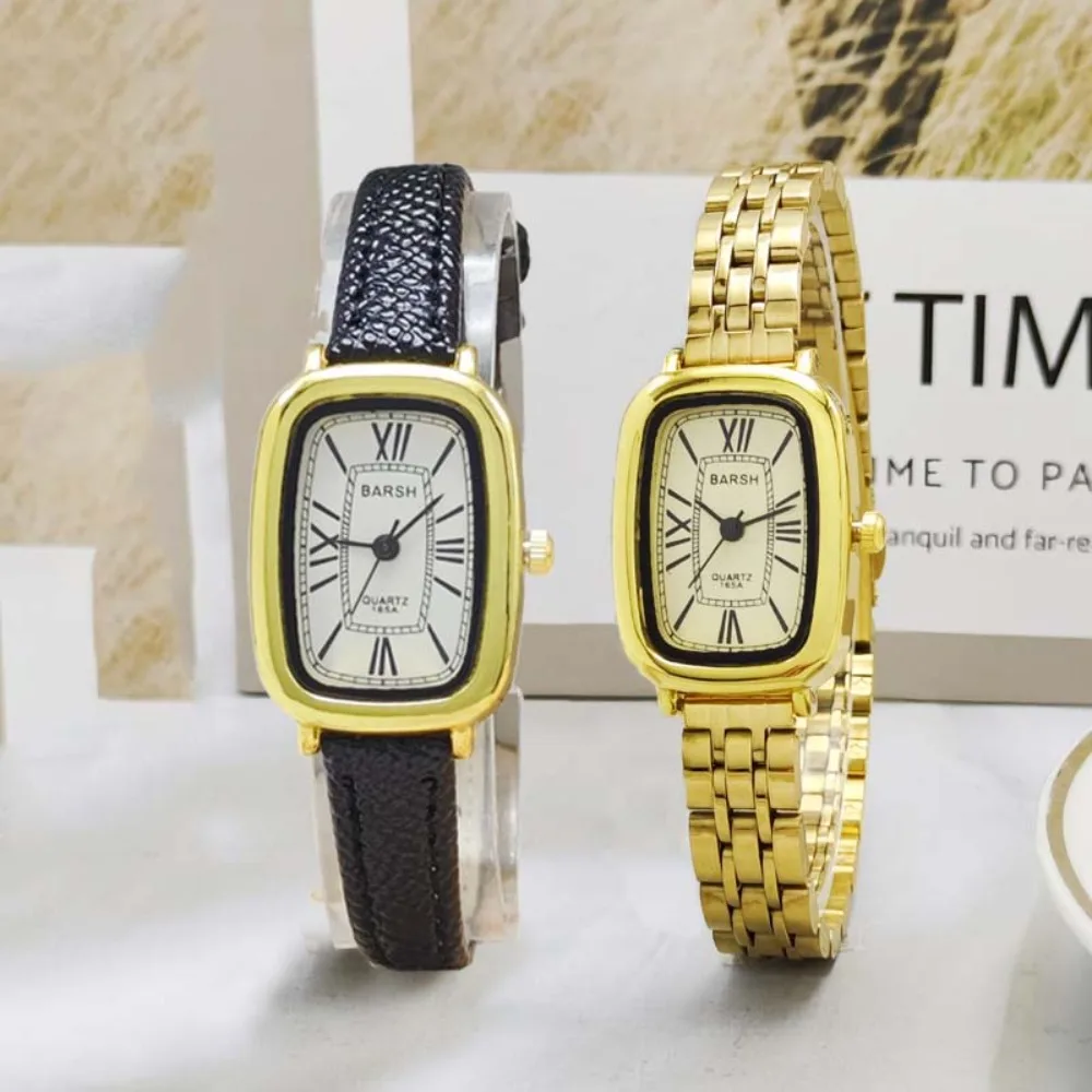 New Brand Women Quartz Watch Fashion Oval Dial Ladies Gift Watches Student Luxury Stainless Steel Strap Wristwatch Dropshipping
