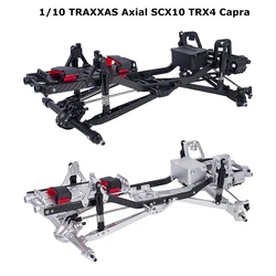 Zestaw ramy metalowej podwozia 1/10 CNC do gąsienic 1/10 RC Desert Truck Axial SCX10 I II III Pro TRX4 Capra RC Chassis Frame Part