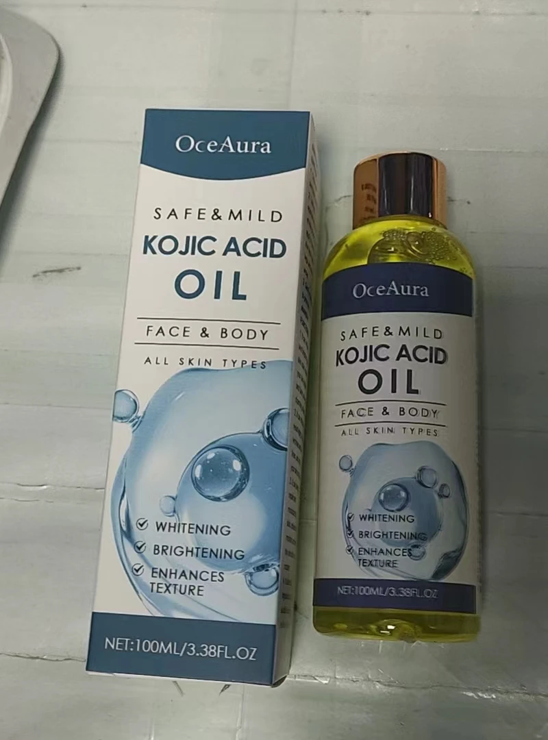 コウジ酸オイル - 美白と美白のためのフェイス & ボディ トリートメント 100ml |   すべての肌タイプに適した安全でマイルドな処方