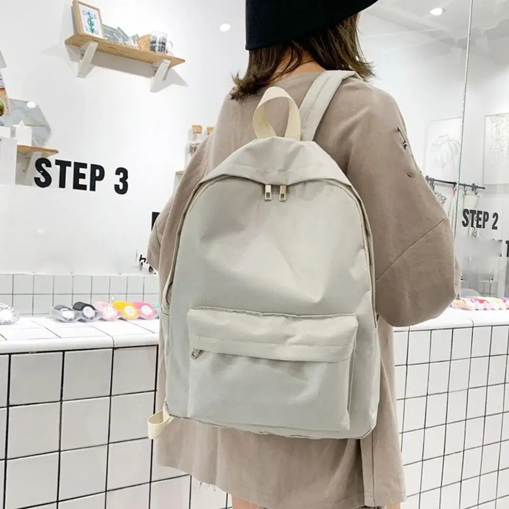 Schoolbag Female Japanese Department Simple Campus Korean Students Bags Version Ins Leisure Backpack Style Backpack College R2P1