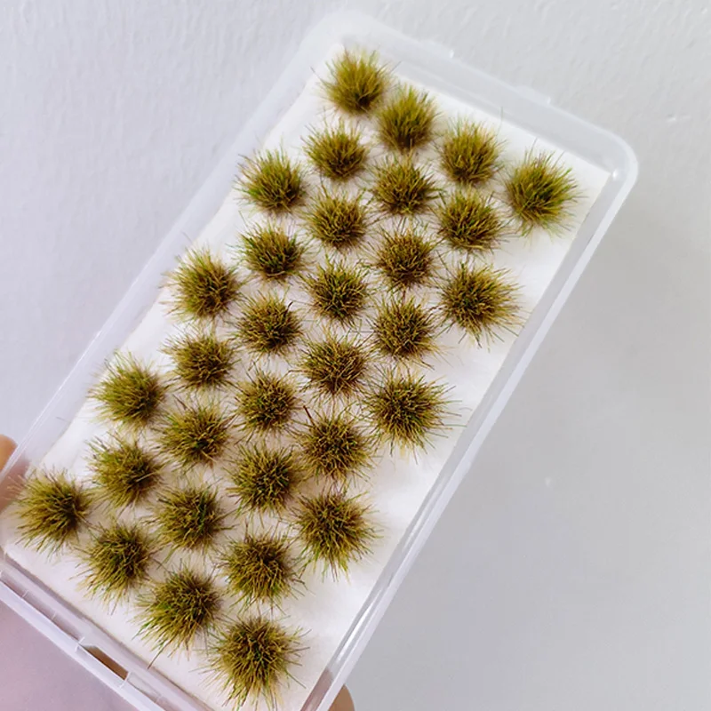 Simulation de plantes d'herbe multicolores, 32 pièces, matériaux de modèle pour la fabrication de construction, aménagement de scène de Table de sable, accessoire Diorama