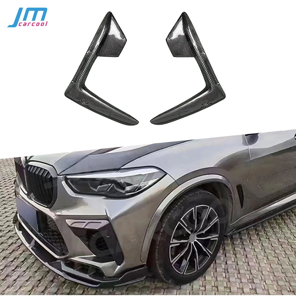 

Car Rear Bumper Fender Splitters Trim Carbon Fiber for BMW F95 X5M 2020-2022 FRP Front Air Vent Trims Decoration Body Kits