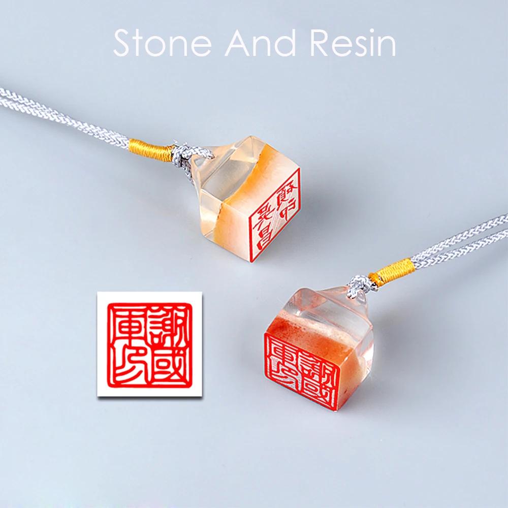 

Customize Name Stamp Square Natural Stone Resin Seal With Tassel Calligraphy Painting Stamp For Teachers Gifts Stamp Your Name