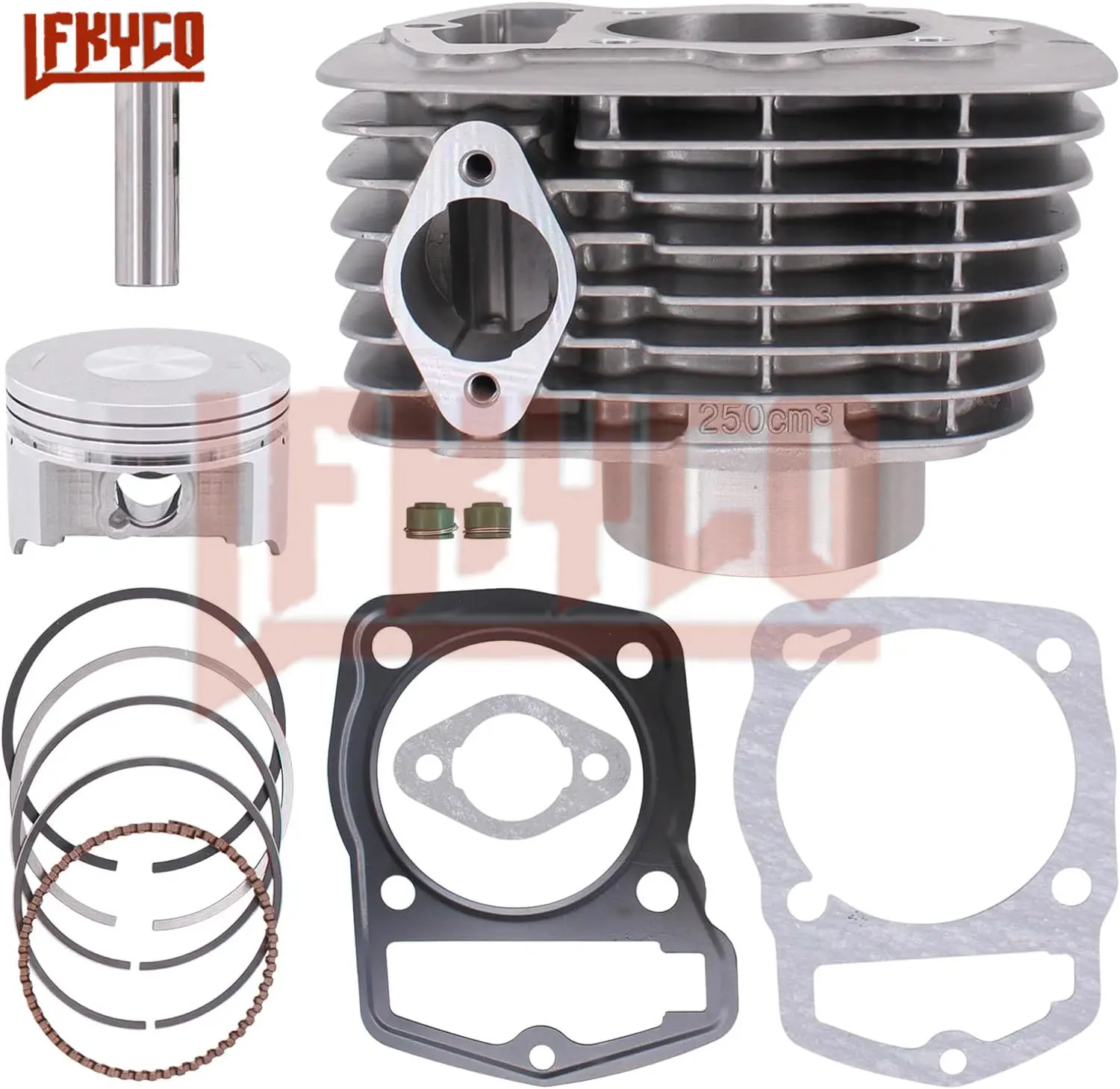 Motorcycle Cylinder Piston 65.5mm Rings Gaskets Set for Honda ATC200X XL200 XR200 ATC200 CB250 CRF230F XR230 250cc Engine Parts