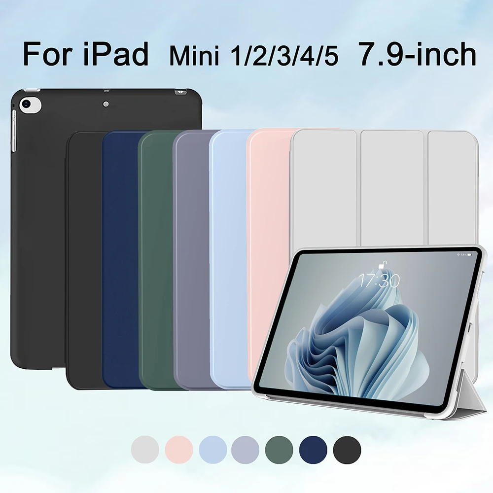 

Чехол для iPad mini 5 4 3 2 1, 7,9-дюймовый откидной смарт-чехол для iPad mini 1-го, 2-го, 4-го 5-го поколения [поддержка автоматического сна/пробуждения]