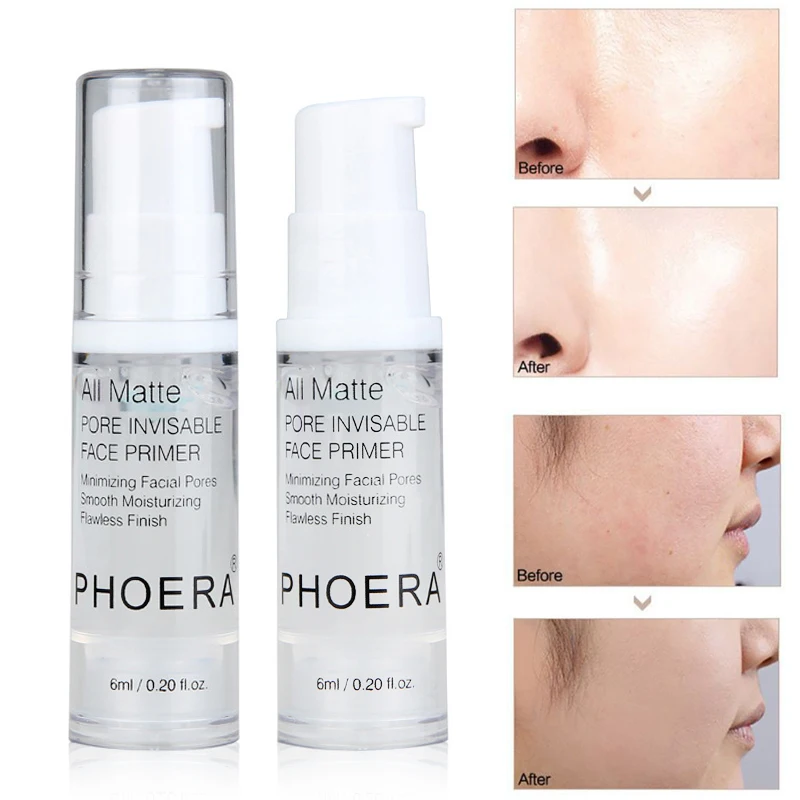 PHOERA 3/5 stücke Make-Up Gesicht Primer Set Unsichtbaren Poren Öl-control Gesichts Creme Erhellen Foundation Primer Kosmetische TSLM1