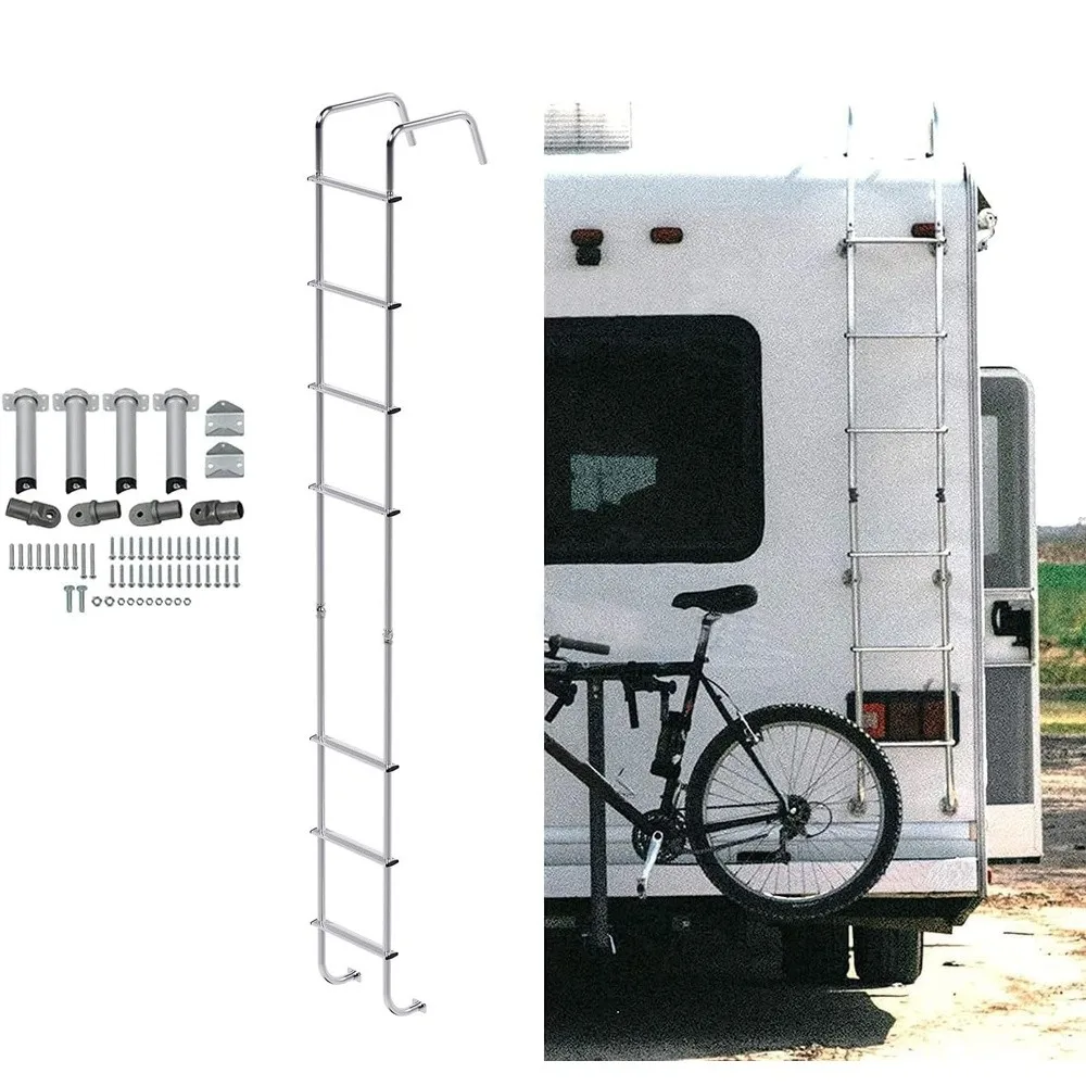 RV Exterior Ladder for Travel Trailers Universal RV Motorhome