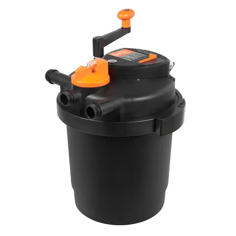 SucceBuy New Bio Pressure Pond Filter 1600/2100/3200 Gallons, 13W UV-C Light Pressurized Biological Pond Filtration Equipment