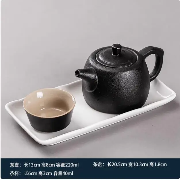 Kung Fu theeservies met theeblad, eenvoudige moderne theepot, Japans, hotelkamers, slaapzaal, thuis