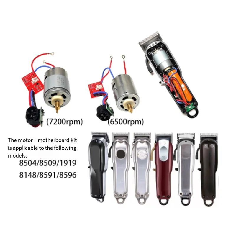 

A74G-Для машинки для стрижки волос WAHL 8504/8148/8591/8509/1919/859, материнская плата с двигателем, детали электрического триммера