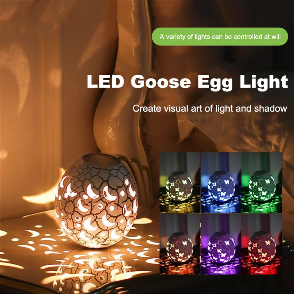 Cute Egg Night Lamp, Dimmable Portable Adjustable Brightness with Remote Control,16 Color Home Décor Lamp,  for Christmas Gifts