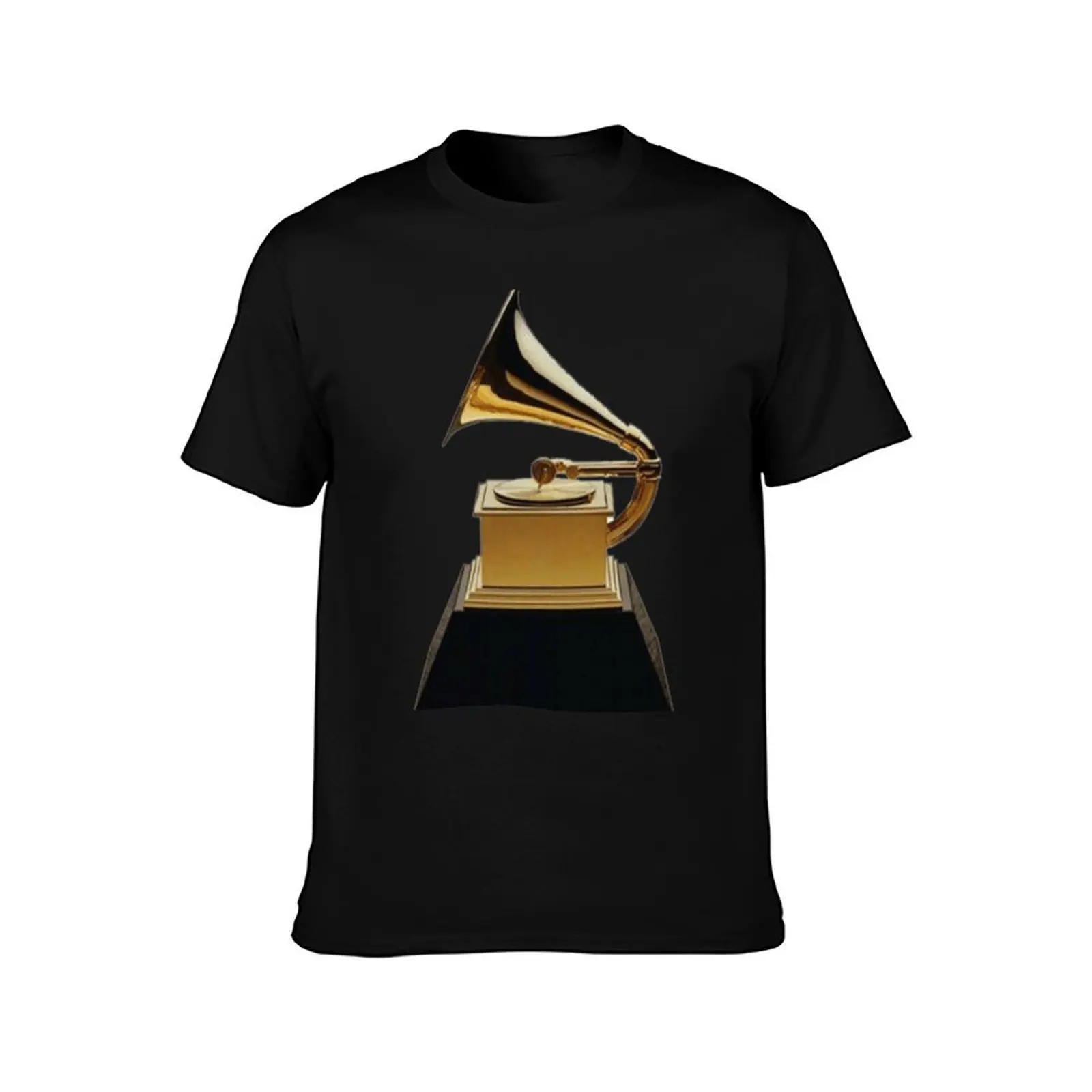 Grammy Award Sticker T-Shirt Everyday Wear Basic Short Sleeve Top T-Shirt