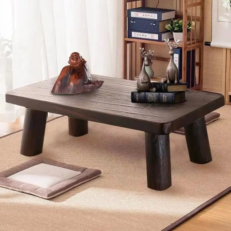 Solid Wood Bay Window Tea Bedside Small Desk Bedroom Carpet Low Home Small Tatami Kang Floor Table