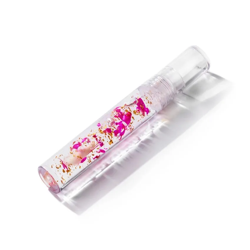 Custom 10colors Daisy Petals Lip Oil Hydrating Moisturizing Blackening Color-changing Transparent Lip Care Cosmetics Bulk Makeup