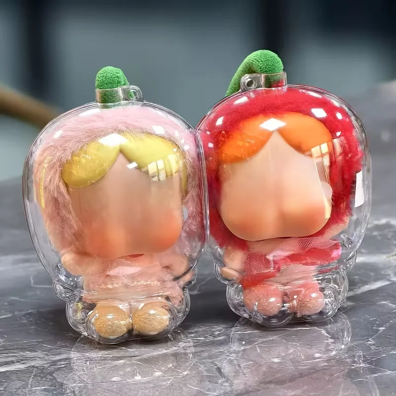 

2/4/6pcs New Doll Protective Case with Display Storage Box, Dustproof Bag Clip-On Cover (Doll Not Included)