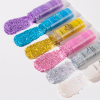 Sequins Glitter Stick 6 color Body Paint Glitter Eyeshadow Nail Hair Gel Holiday Stage Sparkling Skin and Dazzling Makeup