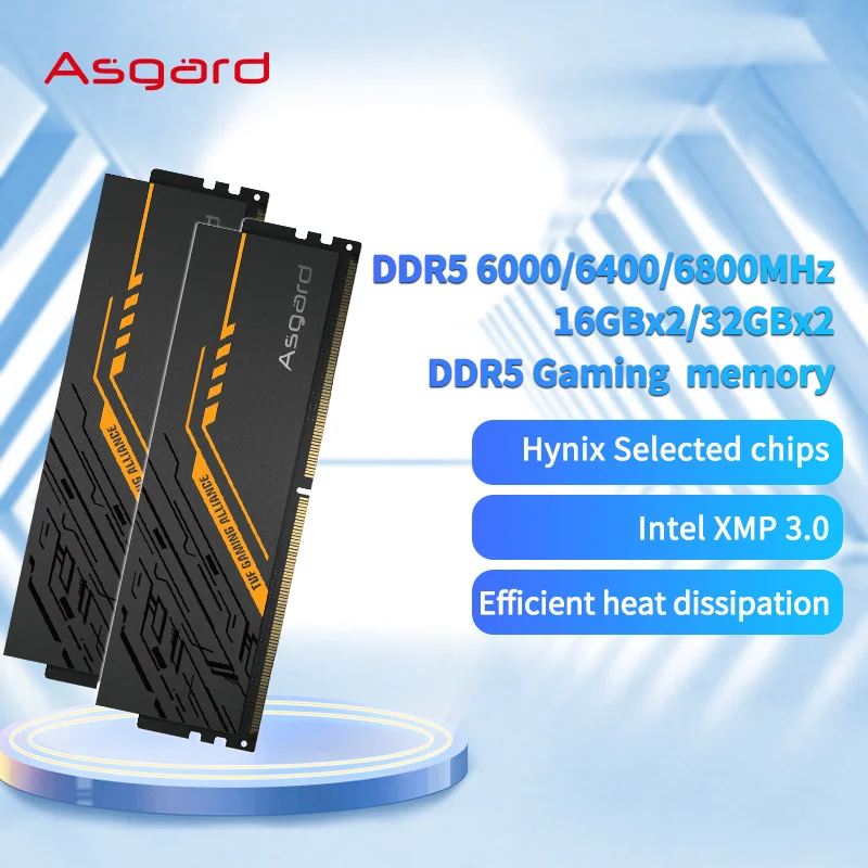 Asgard DDR5 RAM 16GBX2 32GB 6000MHz 6400MHz Memory UDIMM ذاكرة داخلية لسطح المكتب Hynix
