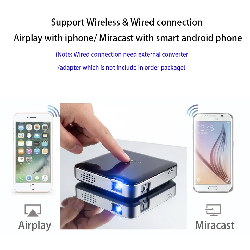 SmartIdea P60 Portable Mini Projector 300 ANSI Lumens
