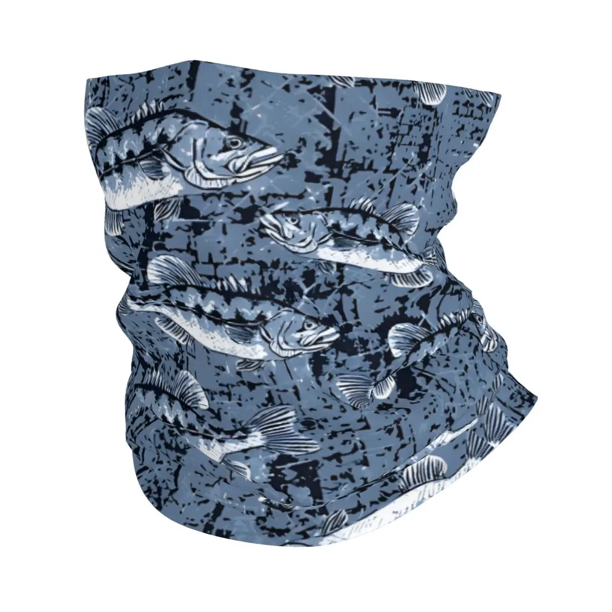 Largemouth Bass Thin Wrap Scarf Bandana Fishing Pattern Neck Gaiter Face Cover Headband