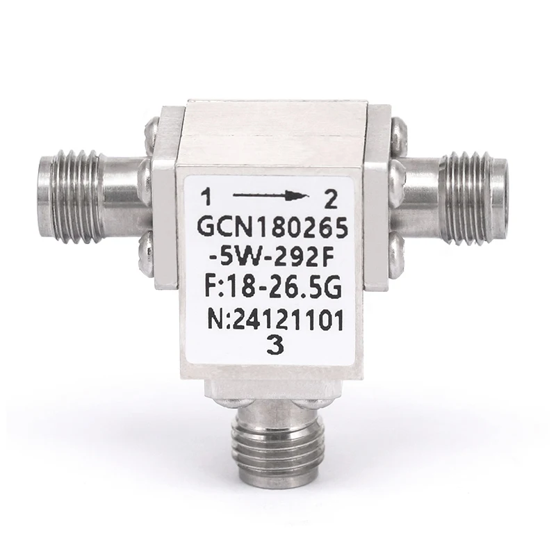 

r f Circulator with 17dB Isolation 5Watts Power and 2.92mm Female for Use From 18GHz to 26.5GHz
