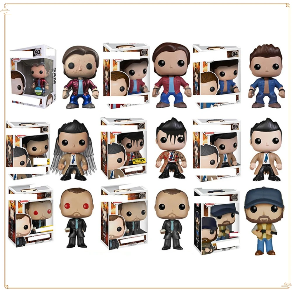 

FUNKO Pocket Toy Figures Classic Supernatural Children's Christmas Gift Character Bobby Sam Dean Doll Action Toy Christmas Gifts