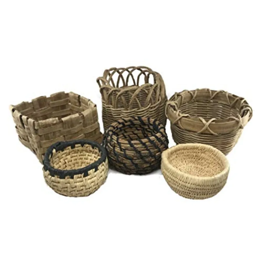 

Beginner Basket Weaving Kit Set of 6 - Basketry Weave Kit for and Adults Complete with Basket Weaving Supplies and Instructiona
