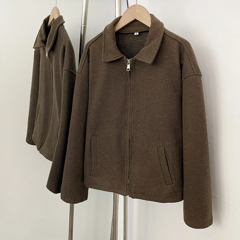 

Женская куртка с молниями, женский лонгслив из джерси, винтажная одежда, верхняя одежда, новинки, шикарный повседневный топ для женщин