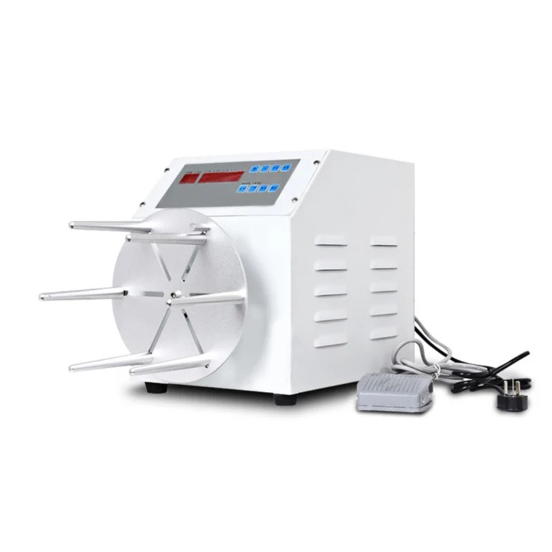 120/400/750W Semi-automatic Winding Machine Wire Diameter 5mm Below 10M USB Telephone Line AC/DC Power Cord Winding Machine