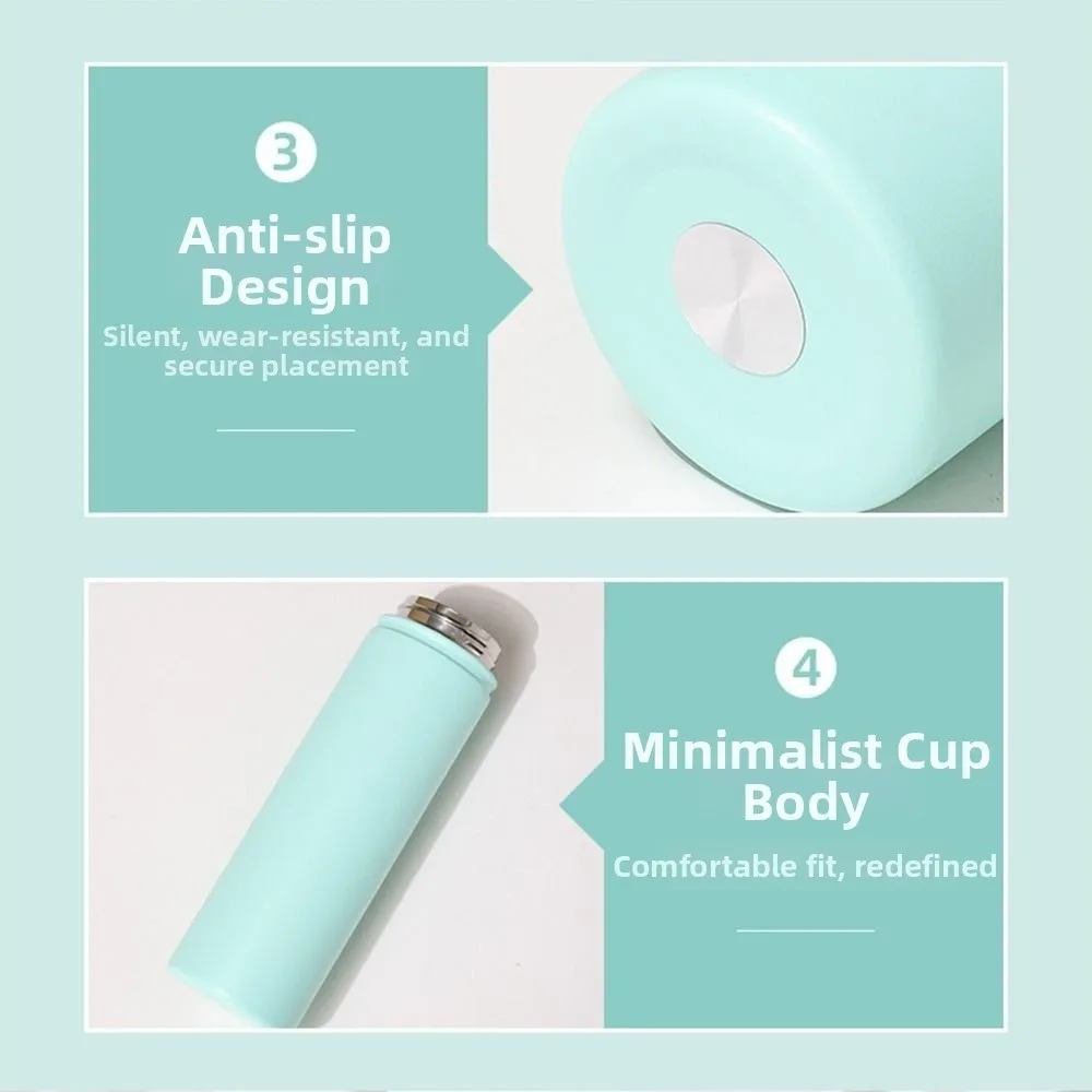 750ML Thermal Water Bottle Large Capacity Leak Proof Sport Thermos Cup Spill Proof Handheld Insulated Water Bottle Travel