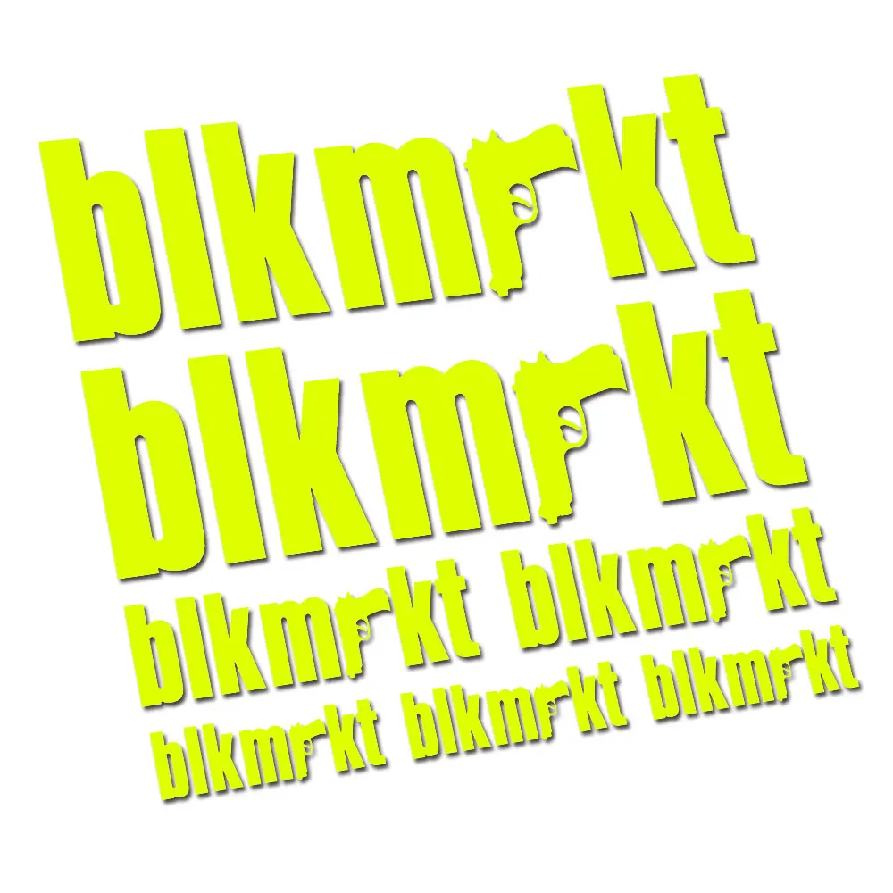 For Black Market BLK MRKT Bikes Frame labels Sticker Decal Kit Bicycle Cycling