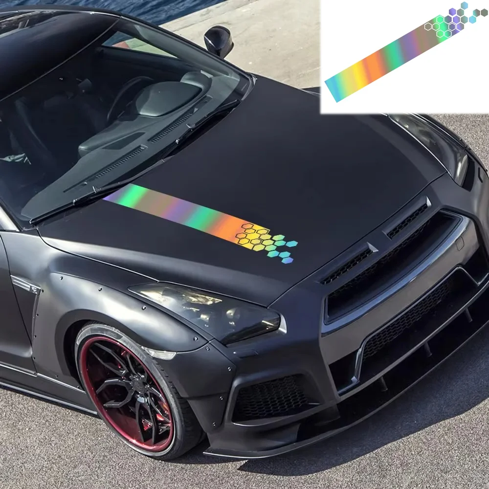 

Honeycomb Car Hood Bonnet Sticker Racing Style Vinyl Decal For Audi Volvo Tesla Skoda BMW Volkswagen Smart Seat Auto Accessories