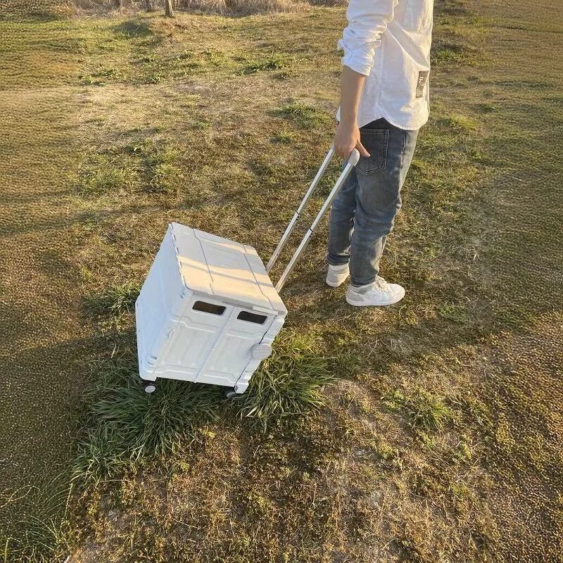 

Портативная легкая тележка для овощей, автомобильная маленькая ручная тележка, удобный бытовой инструмент, складной