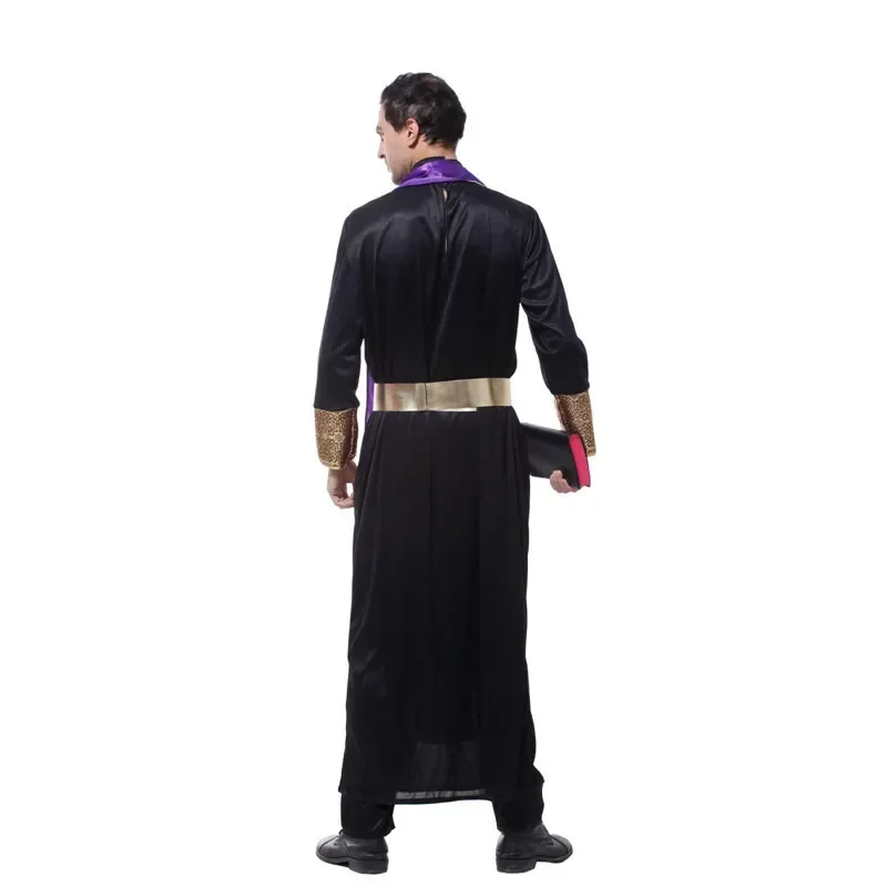 Costume de Cosplay Religieux et Missionnaires Européens ChréKh, Pasteur Prêtre, Fantaisie d'Halloween, Déguisement de Pourim pour Homme Adulte