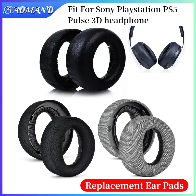 

1Pair Replacement Earpads Foam Ear Pads for Sony Playstation PS5 Pulse 3D Headphones Earmuff/Earphone Sleeve Headset