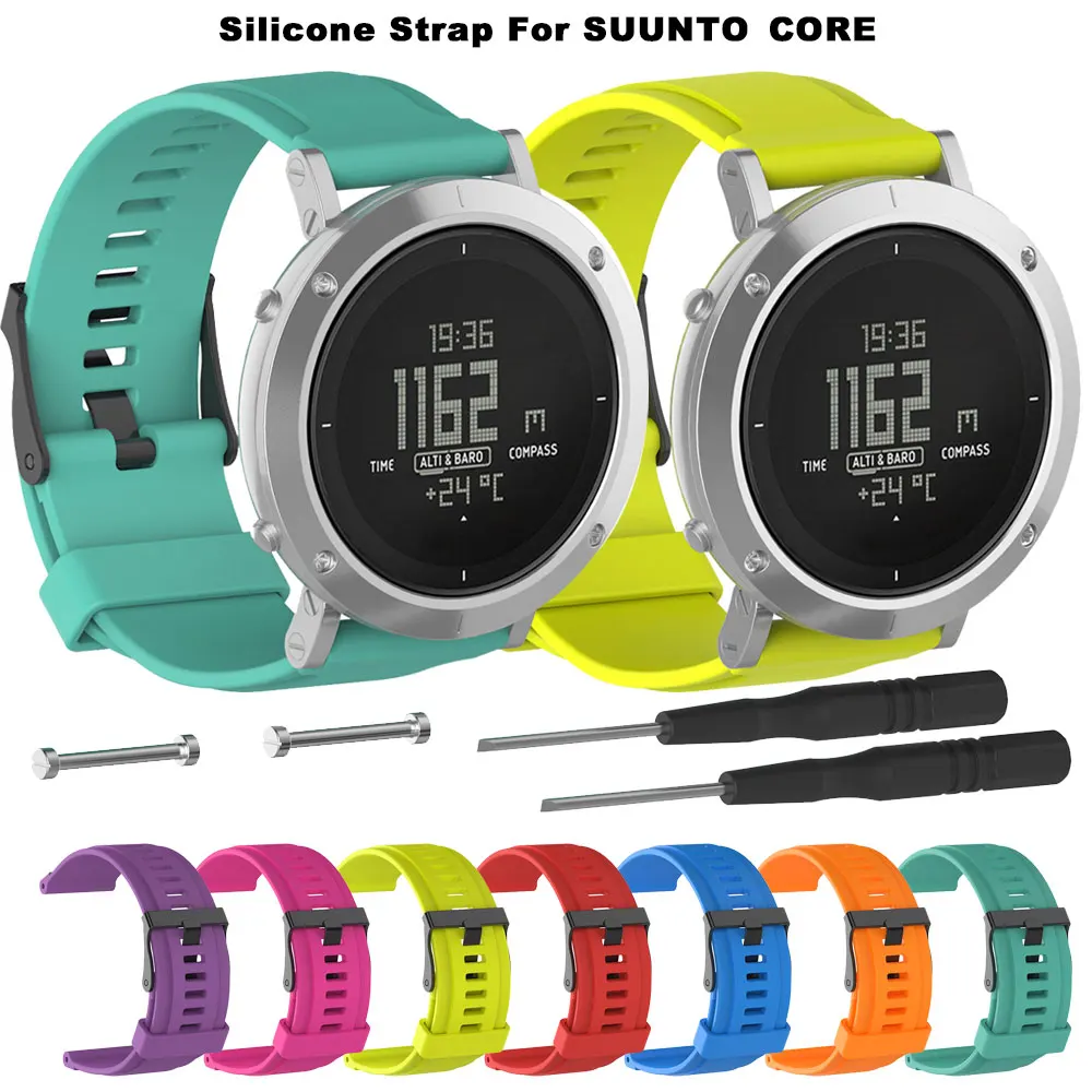 

For Suunto CORE Silicone Strap Wristband Bracelet Replacement for Suunto Expedition Smart Watch Correa Watchband Accessories