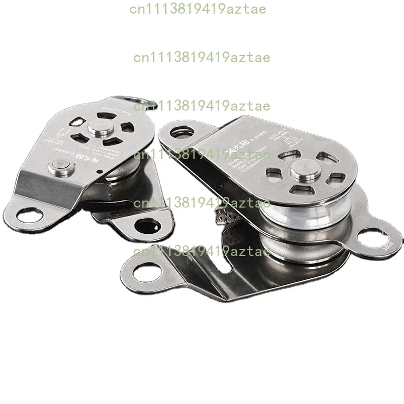 Self-Locking Pulley Block with Hot Wheel, Labor-Saving Hoist Tackle, Heavy Duty Lifting & Hoisting Device for Cargo Lifting