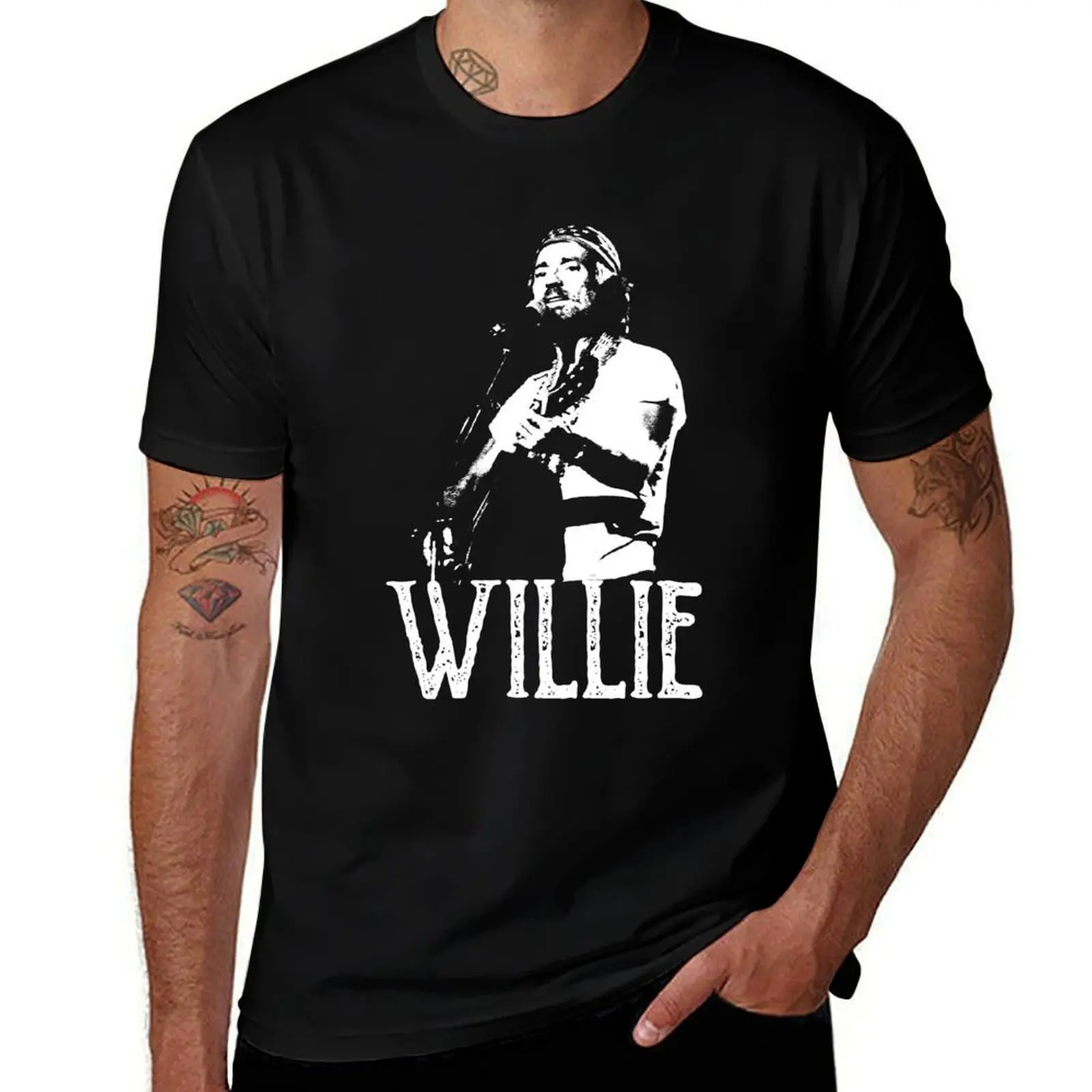

Willie White The Stencil T-Shirt t shirt personalised mens graphic t shirts t shirt man designer T-Shirt