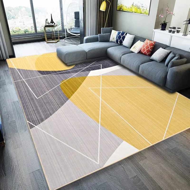 VIKAMA Modern Geometric Patchwork Area Rug Non Slip Washable Floor Mat For Living Room Bedroom... product image from Carpet Plasa